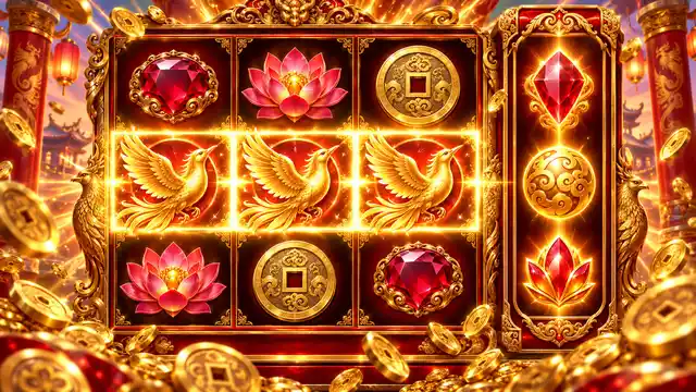 Línea ganadora de tres aves doradas con el multiplicador ×500 iluminado